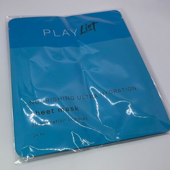 NWT Play List Nourishing Ultra Hydration Sheet Mask 3D Hydration Complex - Picture 2 of 3